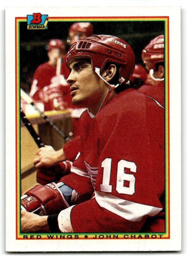 1990-91 Bowman John Chabot Detroit Red Wings #236