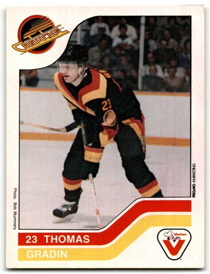 1983-84 Vachon Cakes Thomas Gradin Vancouver Canucks #107