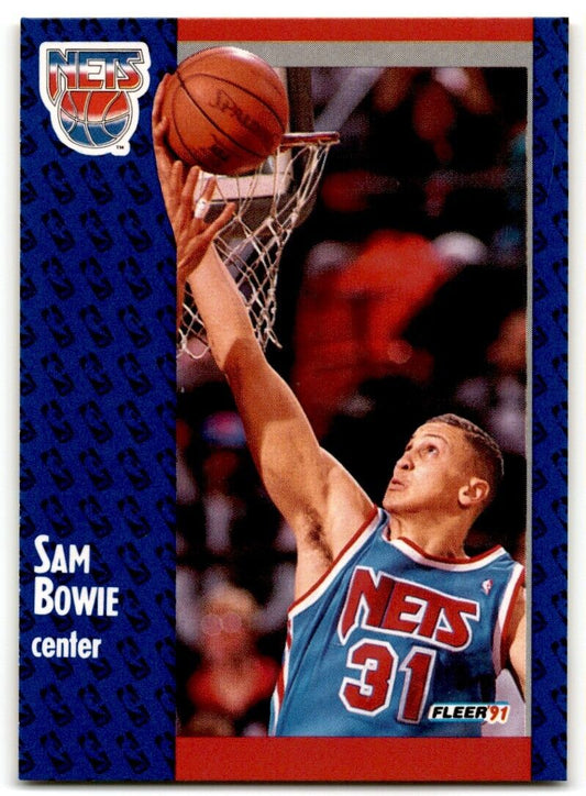 1991-92 Fleer Sam Bowie New Jersey Nets #129