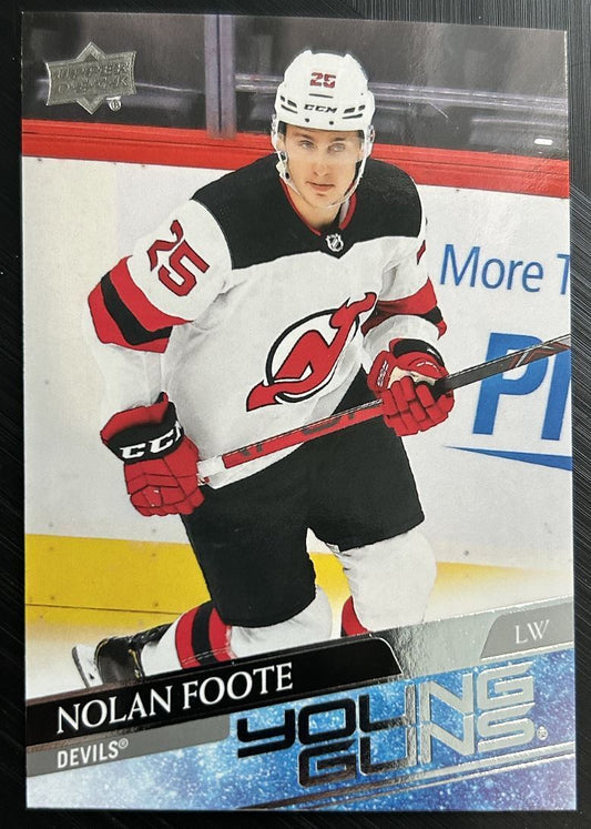 2020-21 Upper Deck Young Guns Nolan Foote Rookie New Jersey Devils #729