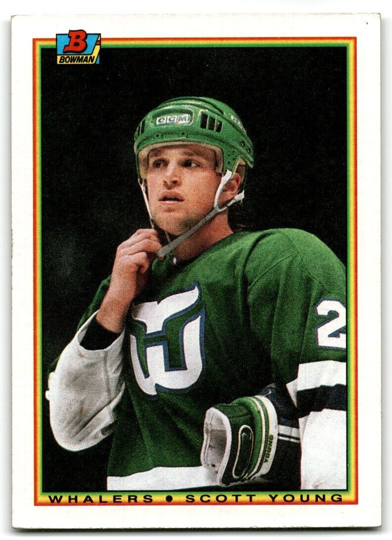 1990-91 Bowman Scott Young Hartford Whalers #253