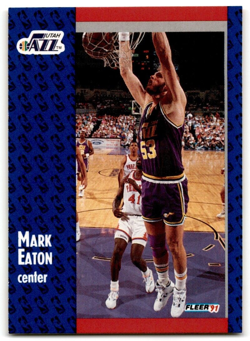 1991-92 Fleer Mark Eaton Utah Jazz #198