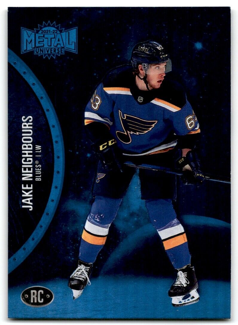 2021-22 Skybox Metal Universe Jake Neighbours Rookie St. Louis Blues #198