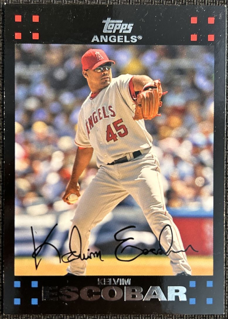 2007 Topps Kelvim Escobar Los Angeles Angels #391