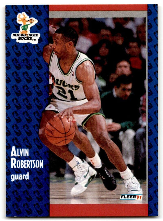 1991-92 Fleer Alvin Robertson Milwaukee Bucks #118