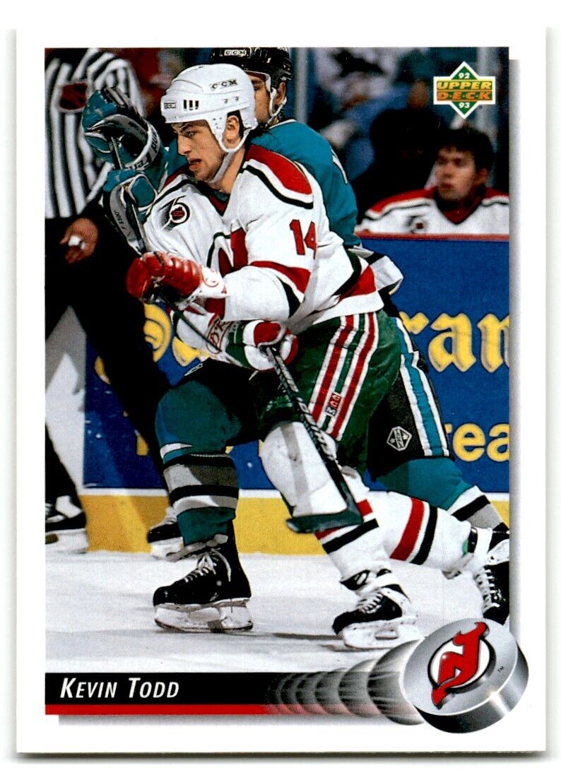 1992-93 Upper Deck Kevin Todd New Jersey Devils #303