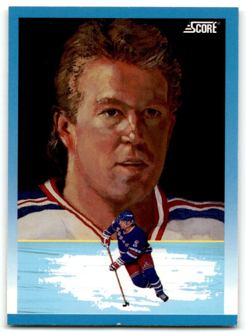 1991-92 Score Canadian Bilingual Brian Leetch New York Rangers #373