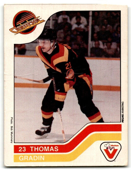 1983-84 Vachon Thomas Gradin Vancouver Canucks #107