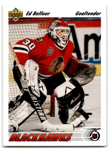 1991-92 Upper Deck Ed Belfour Chicago Blackhawks #164