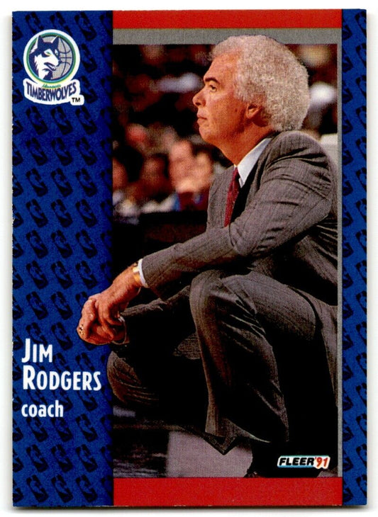 1991-92 Fleer Jimmy Rodgers Minnesota Timberwolves #126