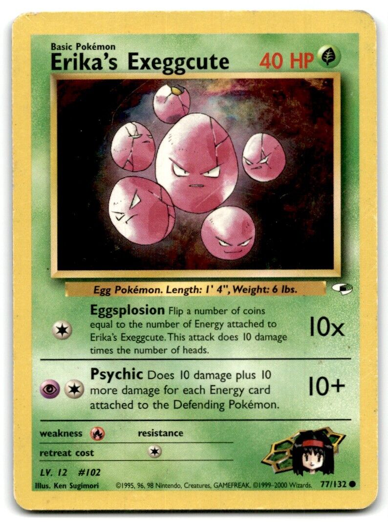 2000 Gym -  Heroes Erika’s Exeggcute Basic/Common #77