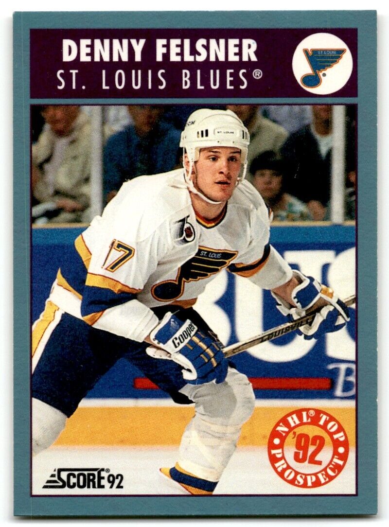 1992-93 Score Canadian Denny Felsner Rookie St. Louis Blues #481