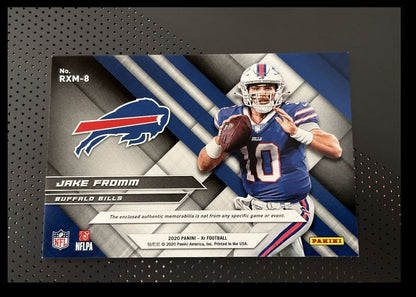 2020 Panini XR Rookie XL Materials Jake Fromm Rookie Buffalo Bills #RXM-8