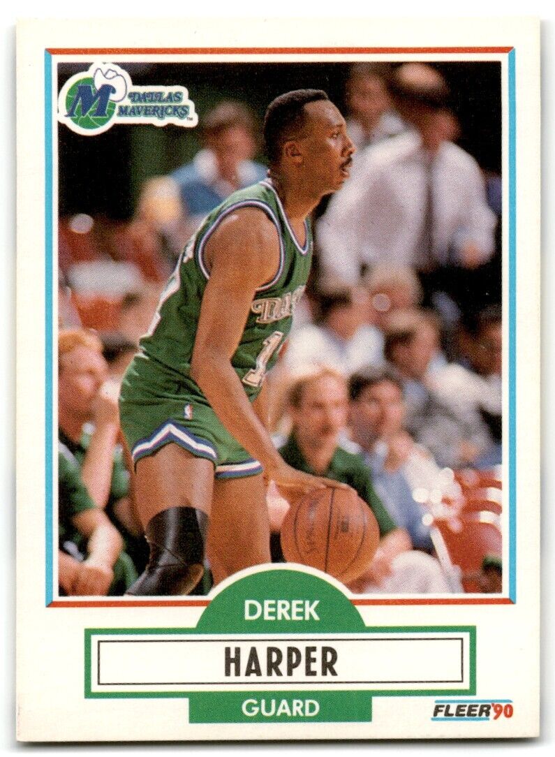 1990-91 Fleer Derek Harper Dallas Mavericks #42