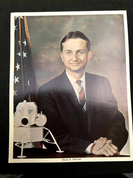 NASA Skylab Space Shuttle astronaut litho Owen Garriott 8X10 portrait photo