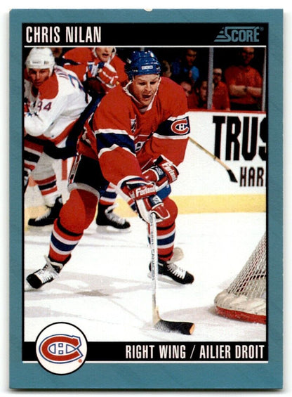 1992-93 Score Canadian Chris Nilan Montreal Canadiens #76