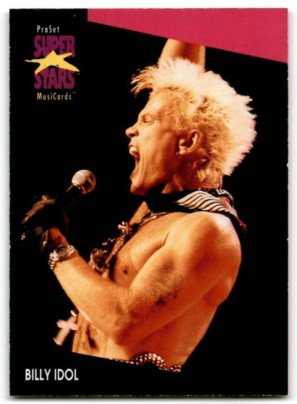 1991-92 ProSet Super Stars MusiCard BIlly Idol #189