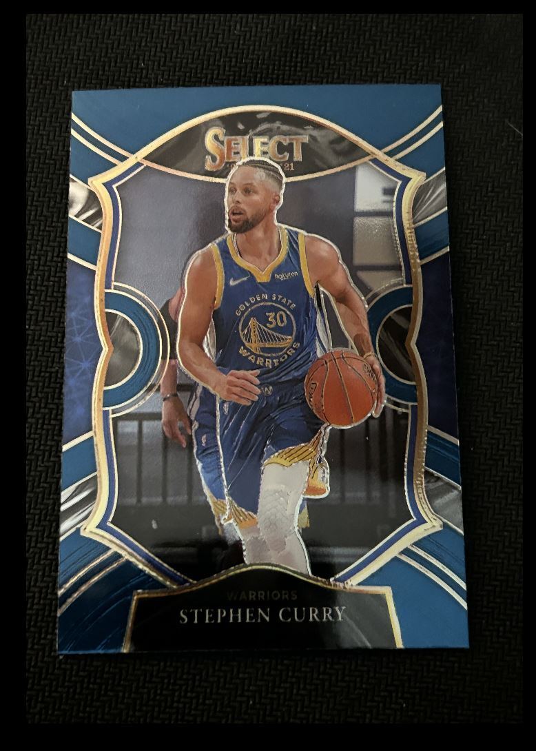 2020-21 Panini Select Concourse Blue Stephen Curry Golden State Warriors #57