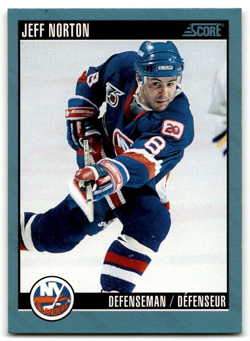 1992-93 Score Jeff Norton New York Islanders #56