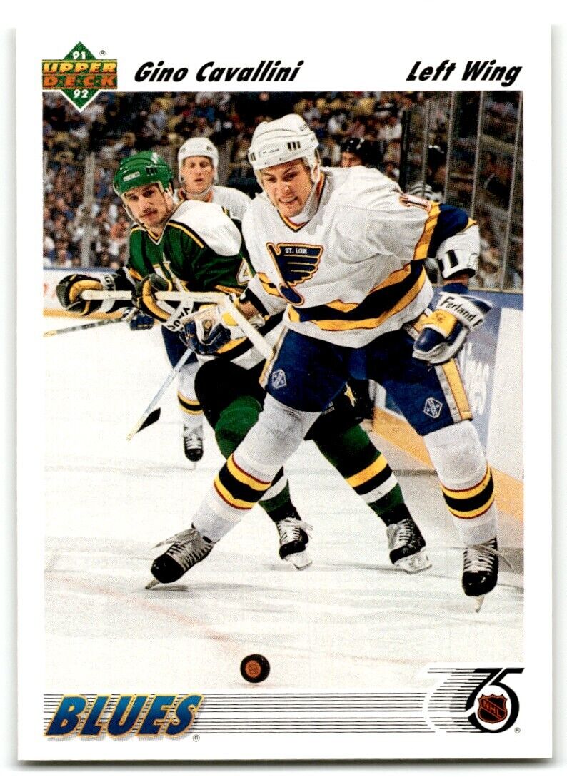 1991-92 Upper Deck Gino Cavallini St. Louis Blues #187