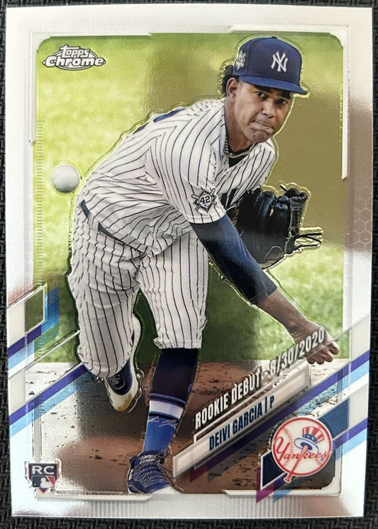 2021 Topps Chrome Update Deivi Garcia New York Yankees #USC78