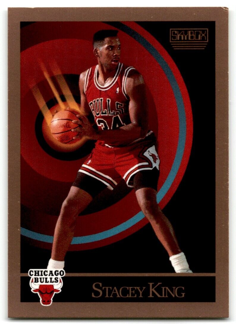 1990-91 SkyBox Stacey King Rookie Chicago Bulls #42