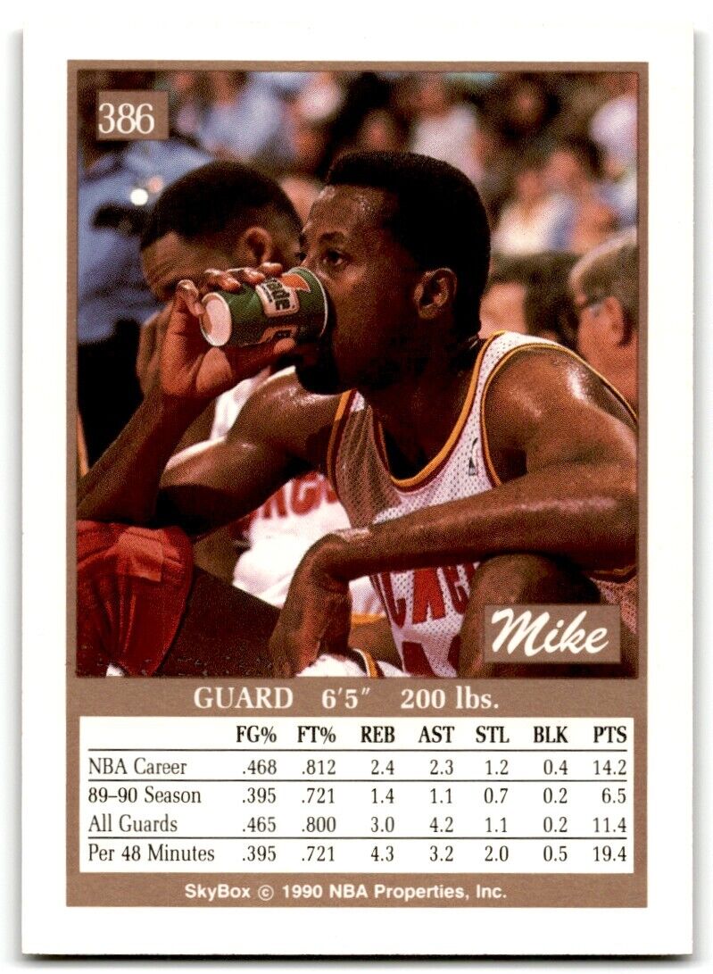 1990-91 SkyBox Mike Woodson Houston Rockets #386