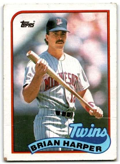 1989 Topps Brian Harper Minnesota Twins #472