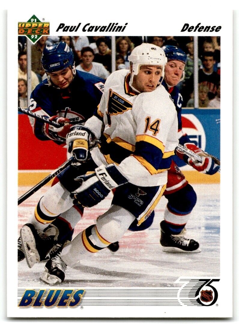 1991-92 Upper Deck Paul Cavallini St. Louis Blues #184