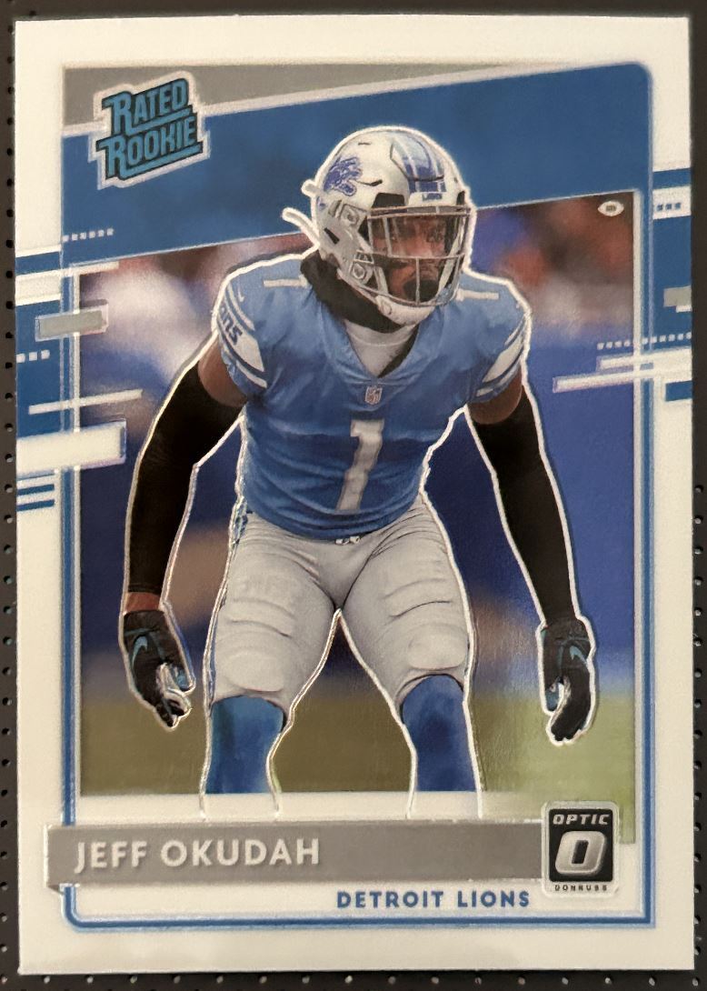 2016 Donruss Optic Jeff Okudah Rookie Detroit Lions #193