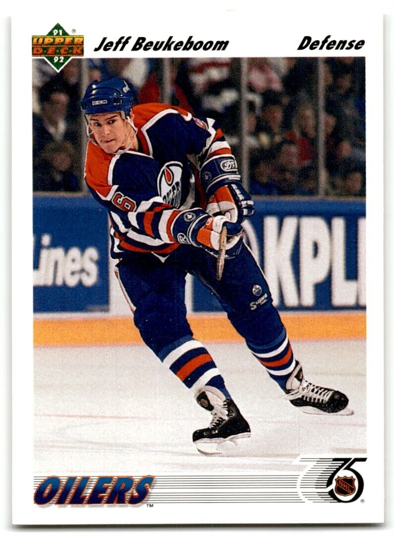 1991-92 Upper Deck Jeff Beukeboom Edmonton Oilers #394