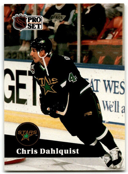 1991-92 Pro Set Chris Dahlquist Minnesota North Stars #408