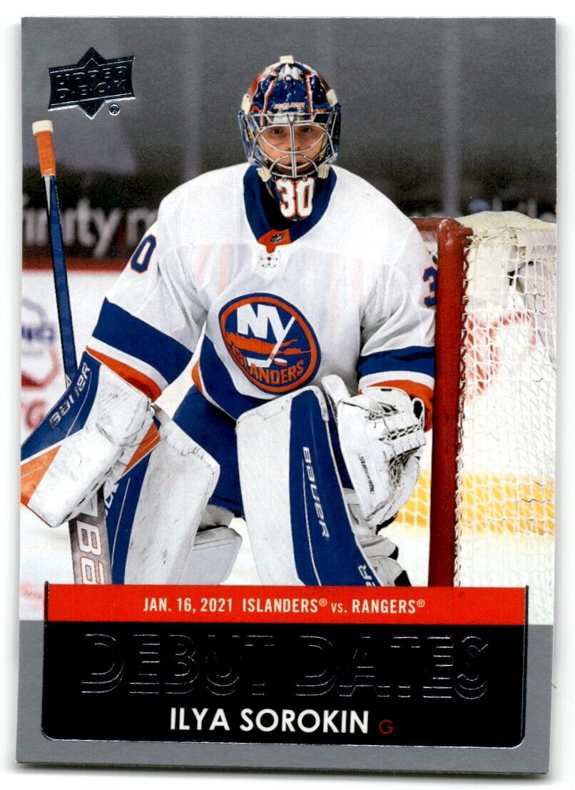 2021-22 Upper Deck Debut Dates Ilya Sorokin New York Islanders #DD-22