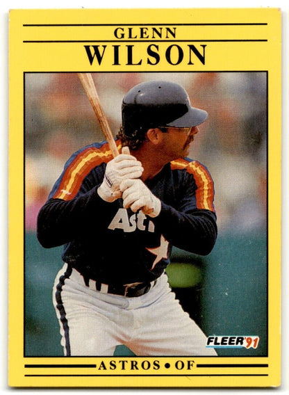 1991 Fleer Glenn Wilson Houston Astros #519