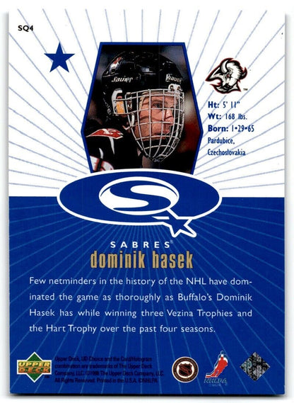 1998-99 UD Choice StarQuest Blue Dominik Hasek Buffalo Sabres #SQ4