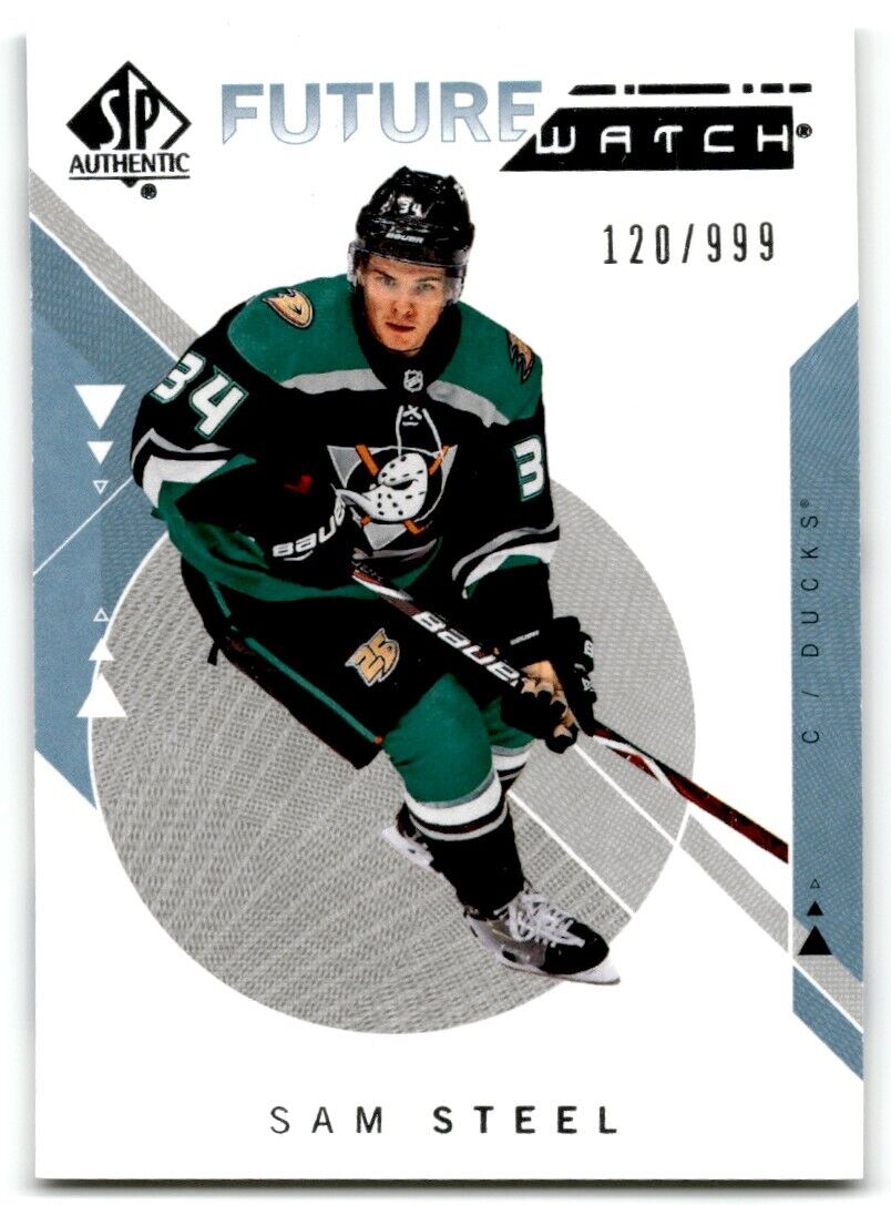 2018-19 SP Authentic Future watch Sam Steel 120/999 Anaheim Ducks #210