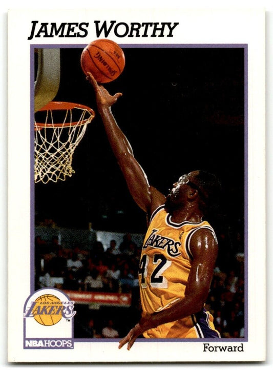 1991-92 Hoops James Worthy Los Angeles Lakers #106