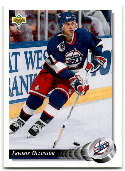 1992-93 Upper Deck Fredrik Olausson Winnipeg Jets #136