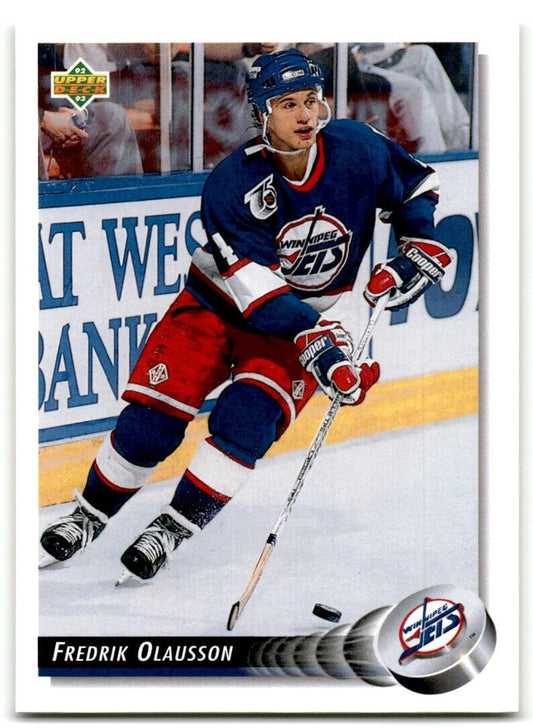 1992-93 Upper Deck Fredrik Olausson Winnipeg Jets #136