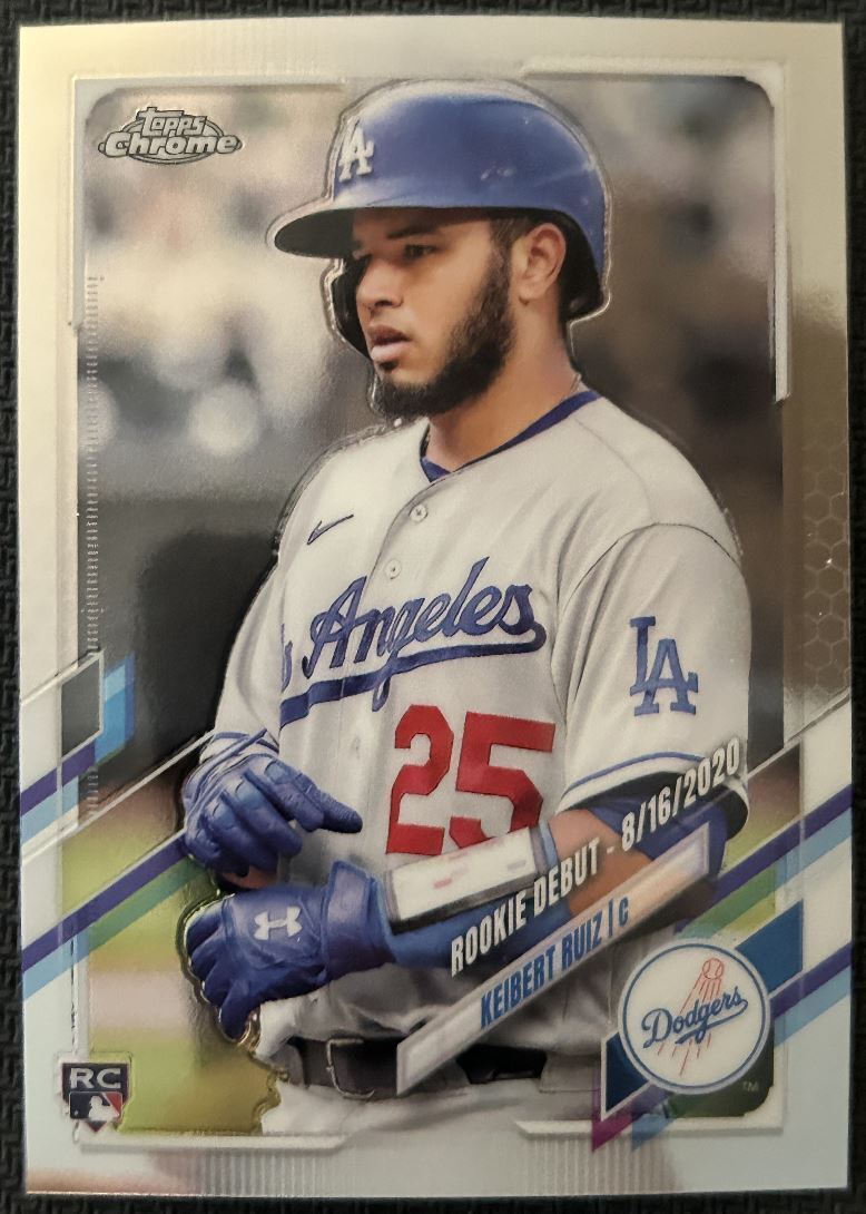 2021 Topps Chrome Update Keibert Ruiz Rookie Los Angeles Dodgers #USC47