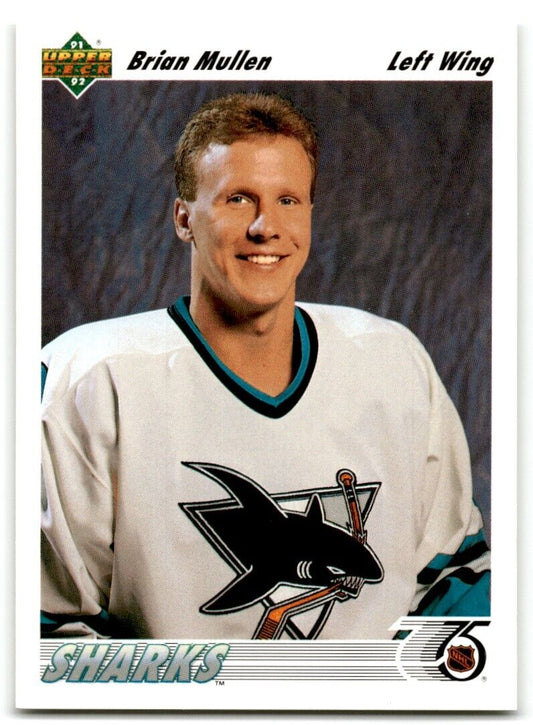 1991-92 Upper Deck Brian Mullen San Jose Sharks #57A