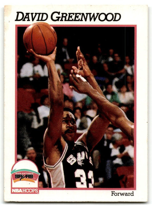 1991-92 Hoops David Greenwood San Antonio Spurs #192