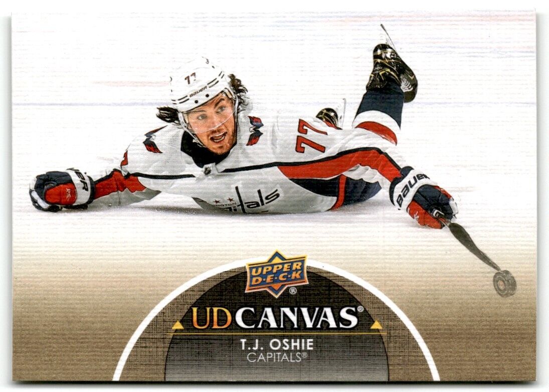 2021-22 Upper Deck Canvas T.J. Oshie Washington Capitals #C85