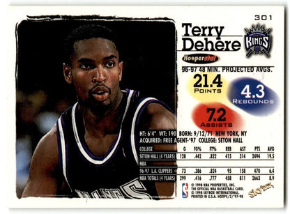 1997-98 Hoops Terry Dehere Sacramento Kings #301