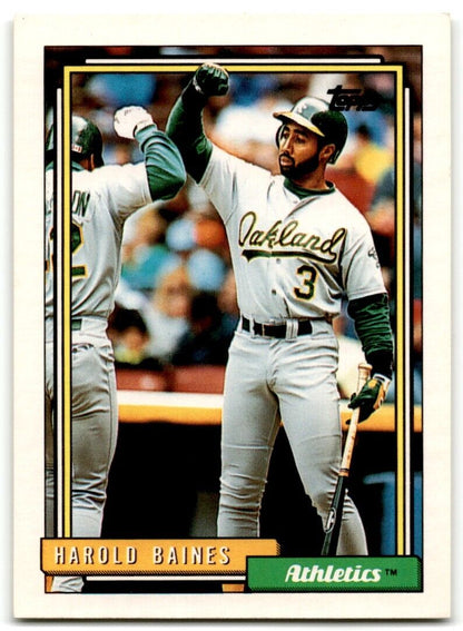 1992 Topps Harold Baines Oakland Athletics #635