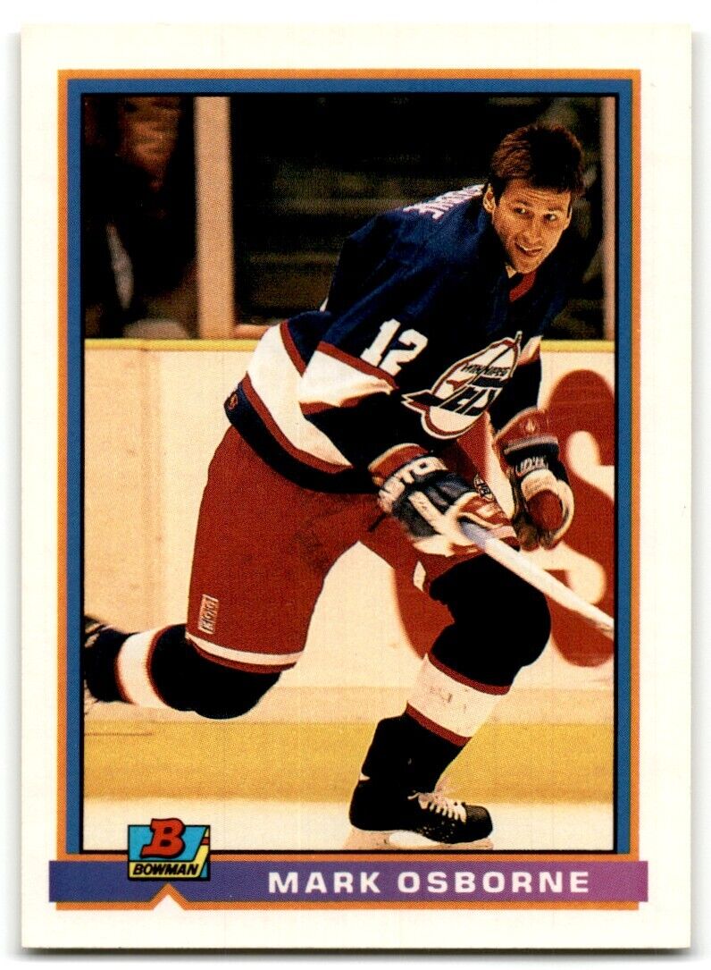 1991-92 Bowman Mark Osborne Winnipeg Jets #209