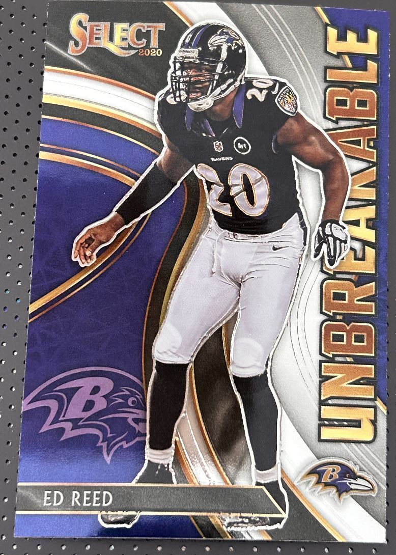 2020 Panini Select Unbreakable Ed Reed Baltimore Ravens #U15