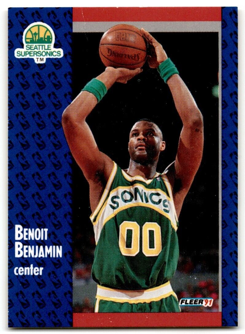 1991-92 Fleer Benoit Benjamin Seattle SuperSonics #189