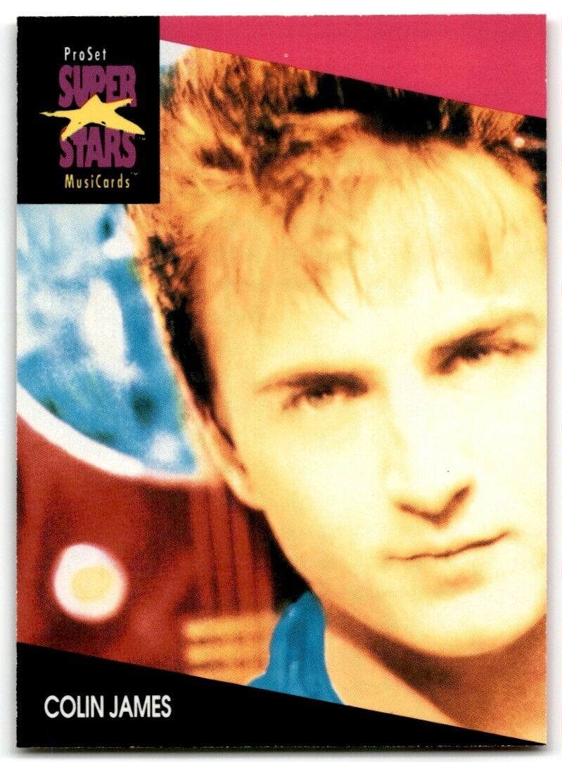 1991-92 ProSet Super Stars MusiCard Colin James #190