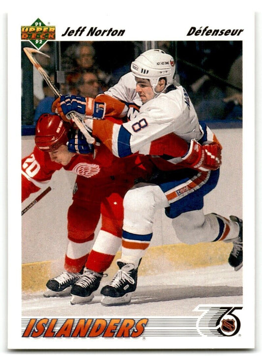 1991-92 Upper Deck French Jeff Norton New York Islanders #357